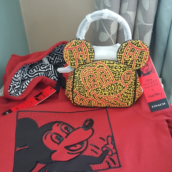 Coach Disney Mickey Mouse Keith Hearing kisslock - Picture 12 of 12